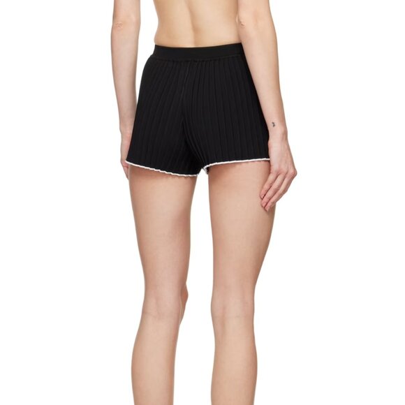 JACQUEMUS Black Les Sculptures 'Le short maille plissé' Shorts - Picture 5 of 5